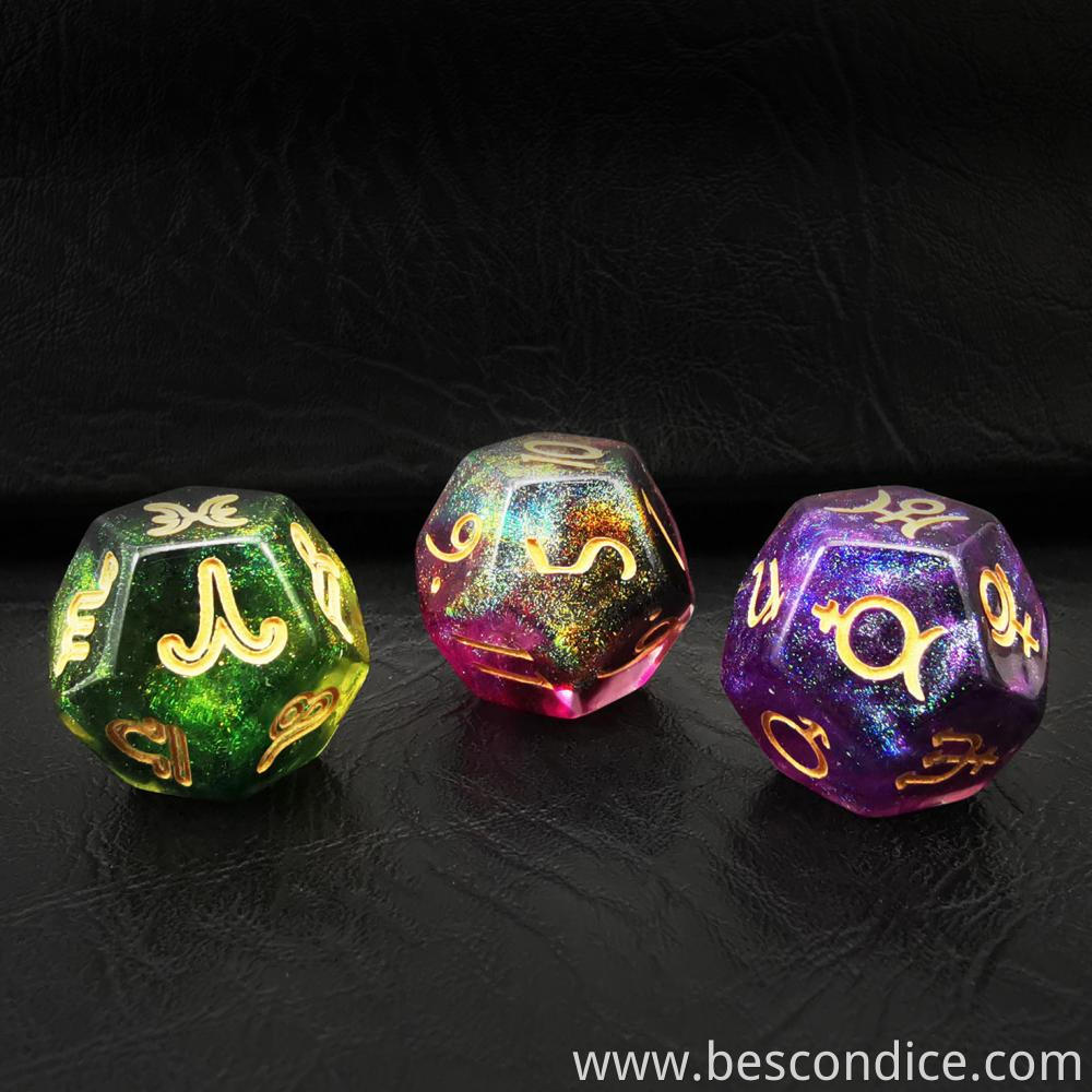 Astrological Constellation Divination D12 Magical Dice Astrological Constellation Divination D12 Magical Dice